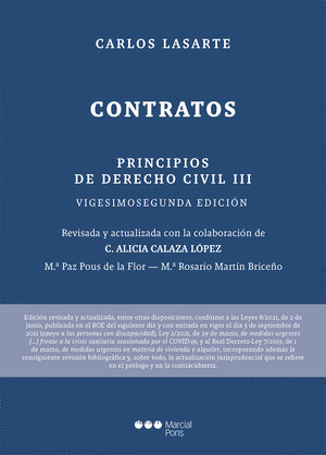 PRINCIPIOS DE DERECHO CIVIL. III CONTRATOS. 2021