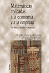 MATEMÁTICAS APLICADAS A LA ECONOMÍA Y A LA EMPRESA