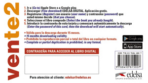 VENTE 2 (B1+) - TARJETA APP ALUMNO