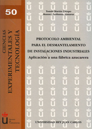 PROTOCOLO AMBIENTAL PARA DESMANTELAMIENTO DE INST.INDUSTRIAL