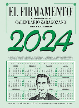 CALENDARIO 2024 ZARAGOZANO PARA LA PARED. EL FIRMAMENTO