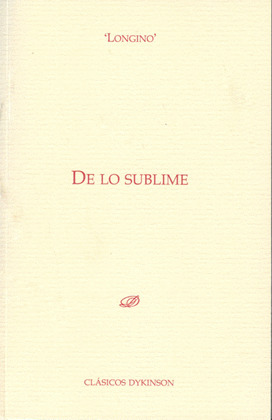 DE LO SUBLIME