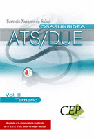 TEMARIO VOL. III. OPOSICIONES  ATS/DUE DEL SERVICIO NAVARRO DE SALUD OSASUNBIDEA