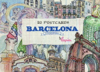 20 POSTCARDS BARCELONA ORIGINAL