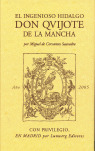 INGENIOSO HIDALGO DON QUIJOTE DE LA MANCHA