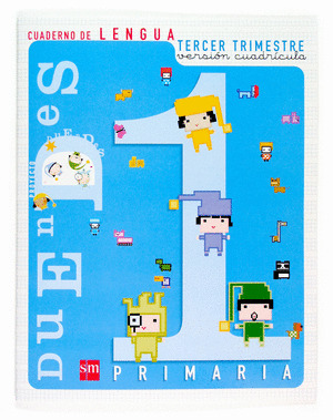 1ºP CUADERNO LENGUA 3 TRIMESTRE CUADRICULA
