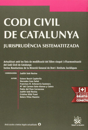 CODI CIVIL DE CATALUNYA JURISPRUDÈNCIA SISTEMATITZADA