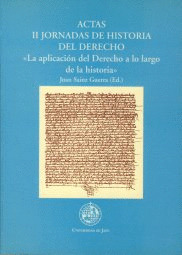 ACTAS II JORNADAS DE HISTORIA DEL DERECHO
