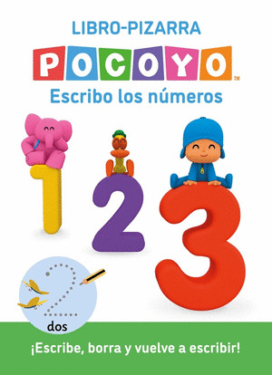 POCOYO. ESCRIBO LOS NÚMEROS. (LIBRO-PIZARRA)