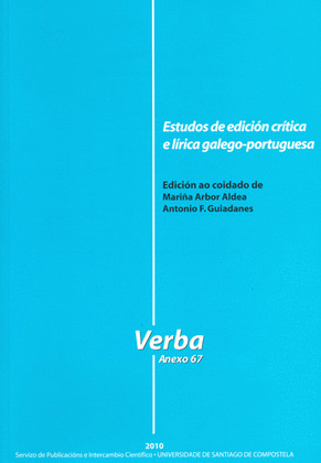 ESTUDOS DE EDICIÓN CRÍTICA E LÍRICA GALEGO-PORTUGUESA