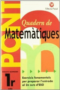 PONT MATEMATIQUES, 1 ESO