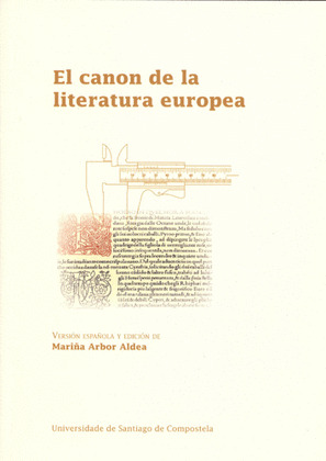 CANON DE LA LITERATURA EUROPEA, EL