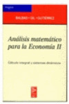 ANALISIS MATEMATICO PARA ECONOMIA II. CALCULO INTEGRAL E SIS