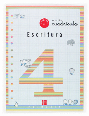 CUADERNO 4 DE ESCRITURA, CUADRICULA. 2 PRIMARIA