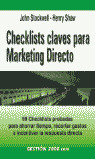CHECKLIST CLAVE PARA MARKETING