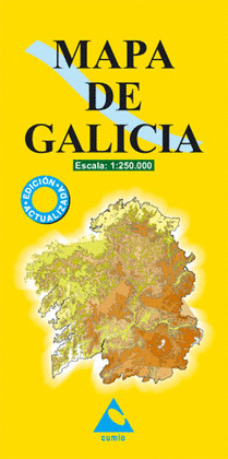 MAPA DE GALICIA, ESCALA 1:250.000. EDICION 2008