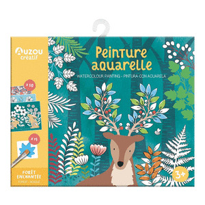 PINTURA CON ACUARELA: BOSQUE ENCANTADO