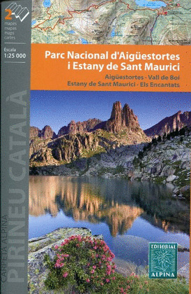 AIGUESTORTES ESTANY DE SANT MAURICI 1:25.000 [2MAPES]-ALPINA