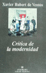 CRITICA DE LA MODERNIDAD