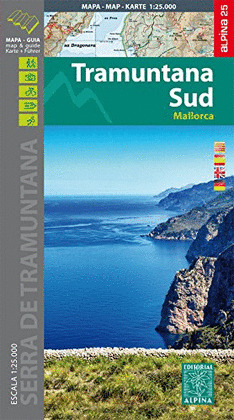 TRAMUNTANA SUD 1:25.000 MALLORCA -ALPINA
