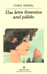 LETRA FEMENINA AZUL PALIDO, UNA