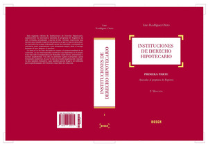 INSTITUCIONES DE DERECHO HIPOTECARIO I