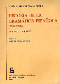 BRHE345. HISTORIA DE LA GRAMATICA ESPAÑOLA (1847-1920)