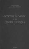 DICCIONARIO INVERSO DE LA LENGUA ESPAÑOLA