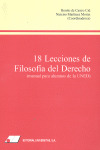 18 LECCIONES DE FILOSOFÍA DEL DERECHO