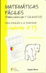 MATEMATICAS FACILES Nº13 PARA ATENCION A LA DIVERSIDAD