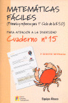 MATEMATICAS FACILES 15, EDUCACION PRIMARIA