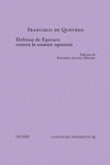 DEFENSA DE EPICURO CONTRA LA COMÚN OPINIÓN