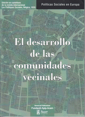 EL DESARROLLO DE LAS COMUNIDADES VECINALES