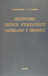 DICCIONARIO CRITICO ETIMOLOGICO CASTELLANO E HISPANICO, II (CE-F)