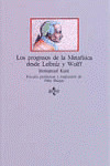 LOS PROGRESOS DE LA METAFÍSICA DESDE LEIBNIZ Y WOLFF