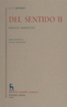 BRHE370. DEL SENTIDO II (ENSAYOS SEMIOTICOS)