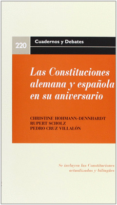 LAS CONSTITUCIONES ALEMANA Y ESPAÑOLA EN SU ANIVERSARIO