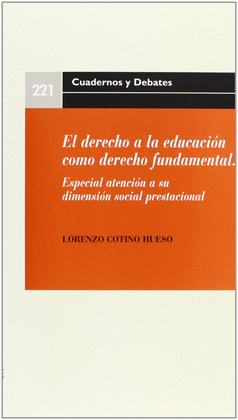 EL DERECHO A LA EDUCACIÓN COMO DERECHO FUNDAMENTAL