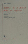BRHT09/7. Hª DE LA CRITICA MODERNA (VII). CRITICA FRAN.ITAL,