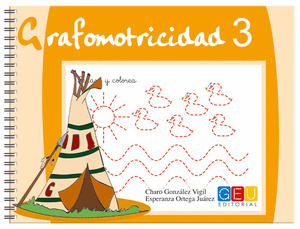 GRAFOMOTRICIDAD 3, REPASA Y COLOREA
