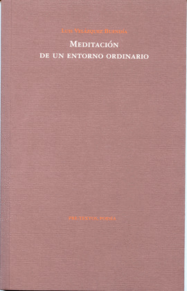 MEDITACIÓN DE UN ENTORNO ORDINARIO