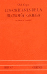 BHF67. LOS ORIGENES DE LA FILOSOFIA GRIEGA (DE HESIODO A PAR