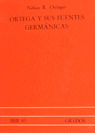 BHF95. ORTEGA Y SUS FUENTES GERMANICAS