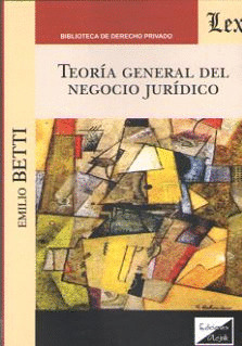 TEORÍA GENERAL DEL NEGOCIO JURÍDICO