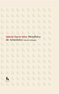 METAFISICA DE ARISTOTELES  (EDICION TRILINGUE)