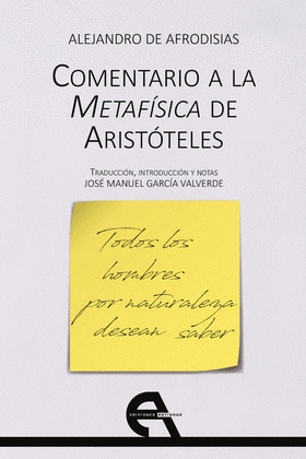 COMENTARIO A LA METAFISICA DE ARISTOTELES
