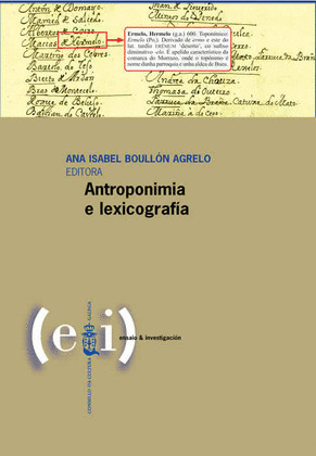 ANTROPONIMIA E LEXICOGRAFÍA