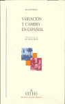 VARIACION Y CAMBIO EN ESPAÑOL