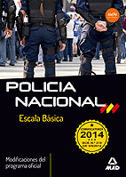 POLICÍA NACIONAL. ESCALA BÁSICA. MODIFICACIONES DEL PROGRAMA OFICIAL