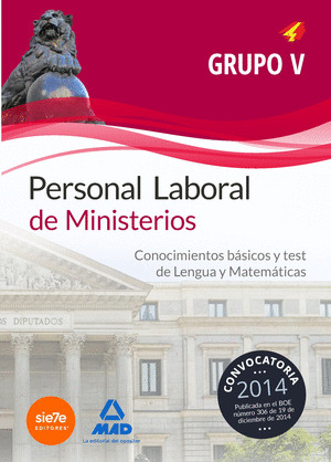 PERSOSNAL LABORAL MINISTERIOS GRUPO V LENGUA Y